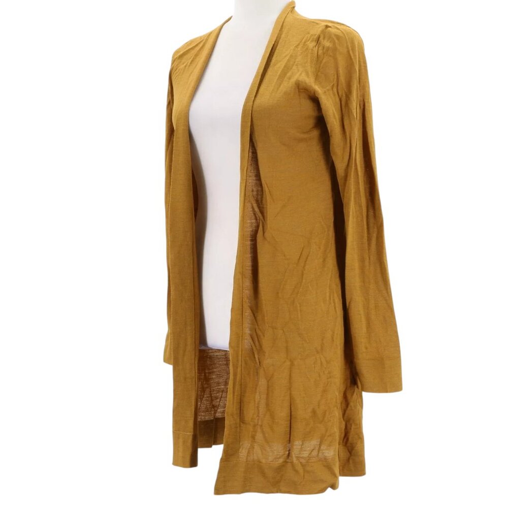 Elegant CRUCIANI Amber Yellow Long Sleeve Women’s Cardigan - Retail $831 - NWT